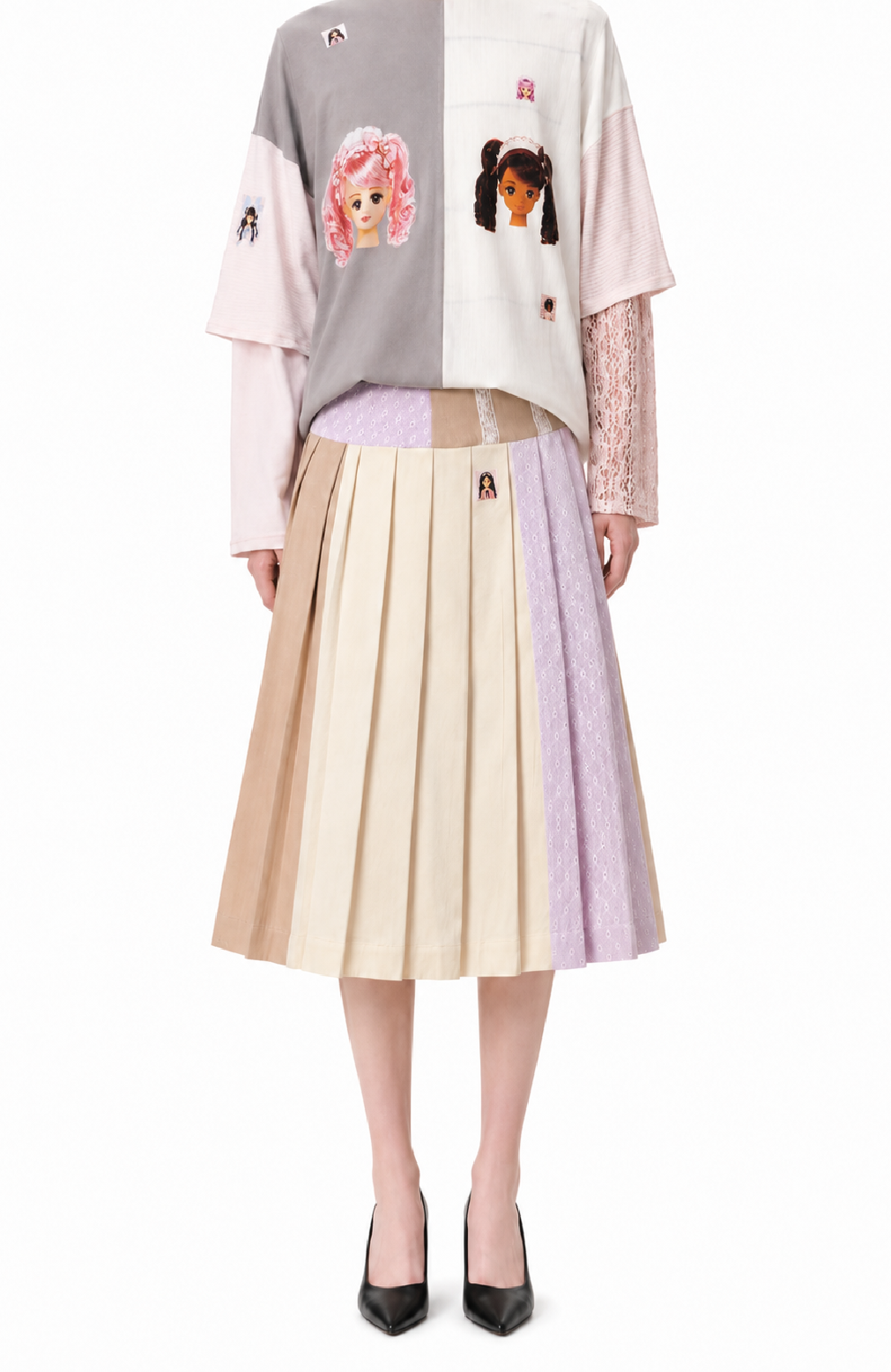 Castaneda Pleated Skirt