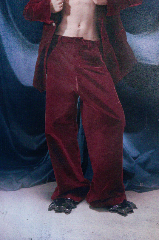 Castaneda Velvet Suit Pants